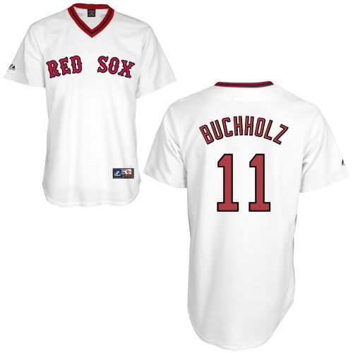 Clay Buchholz #11 Youth Baseball Jersey-Boston Red Sox Authentic Home Alumni Association MLB Jersey